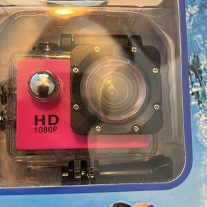 Sports Cam Full HD 1080P Waterproof Up to 30m 2.0-inch Screen. Pink